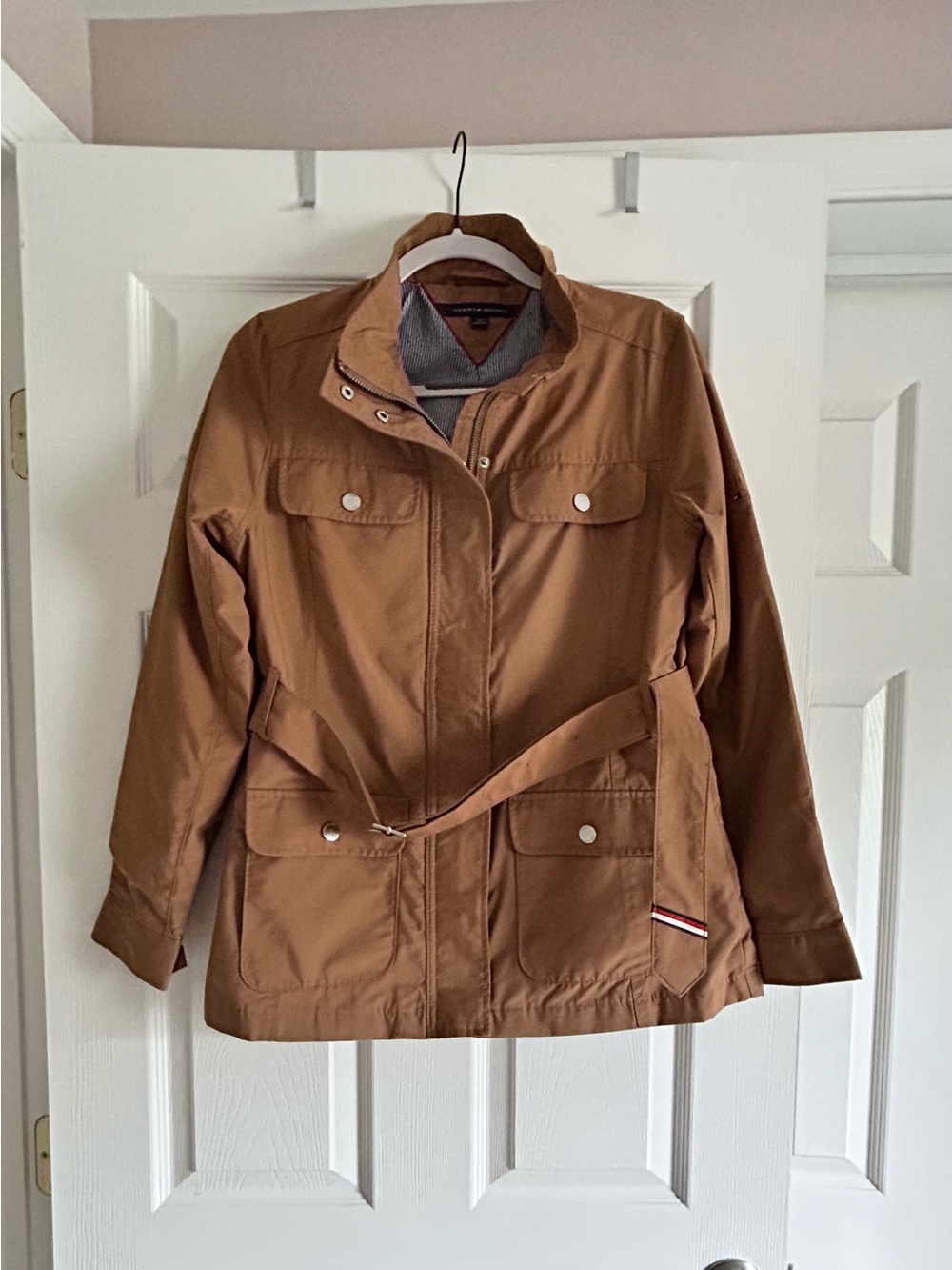 Tommy Hilfiger Belted Utility Jacket - Tan